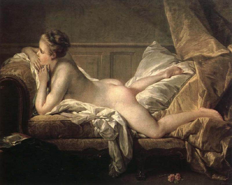 Francois Boucher reclining girl oil painting picture